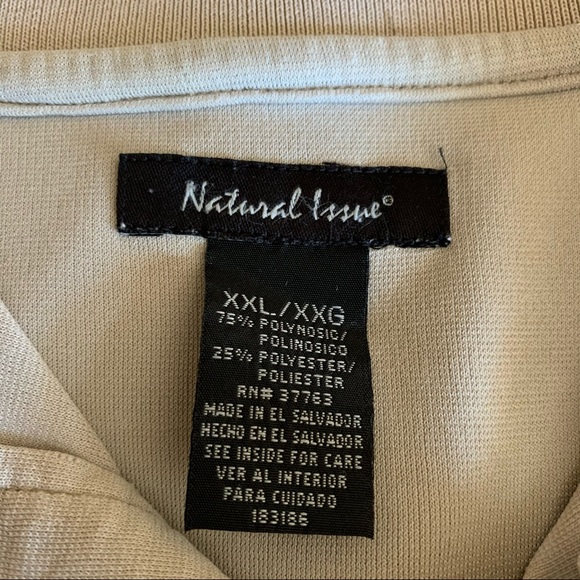 Natural Issue Polo -XL - Picture 3 of 6
